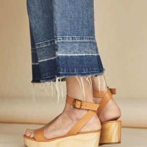 BRAND NEW WITH BOX NISOLO Sarita Wooden Wedge Sandal Sz 8